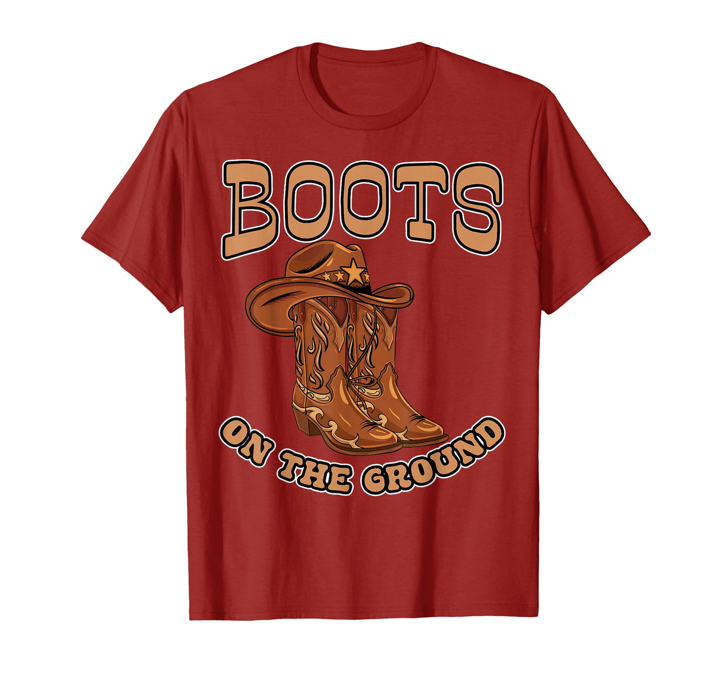 Western Cowgirl Country Cowboy Rodeo Linedance Boots Ground T-Shirt