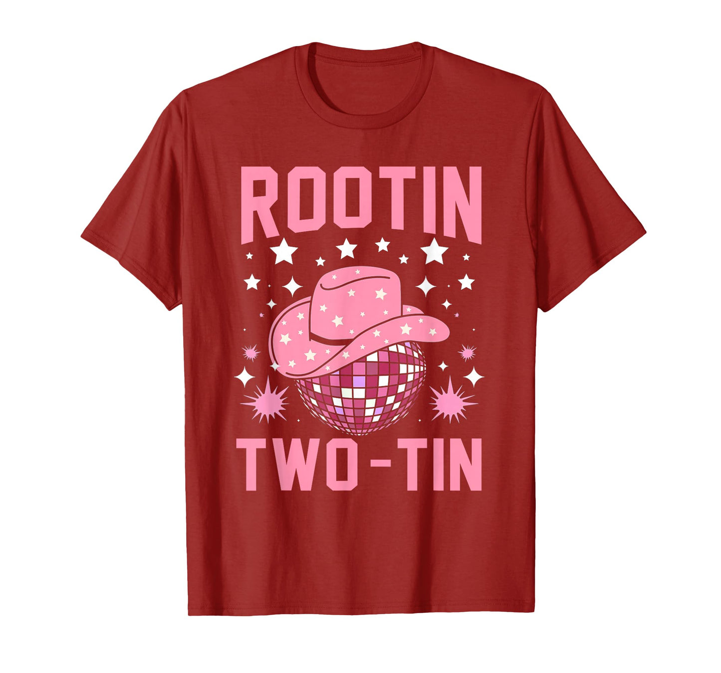 Rootin Two-tin 2nd Birthday Western Disco Cowgirl T-Shirt