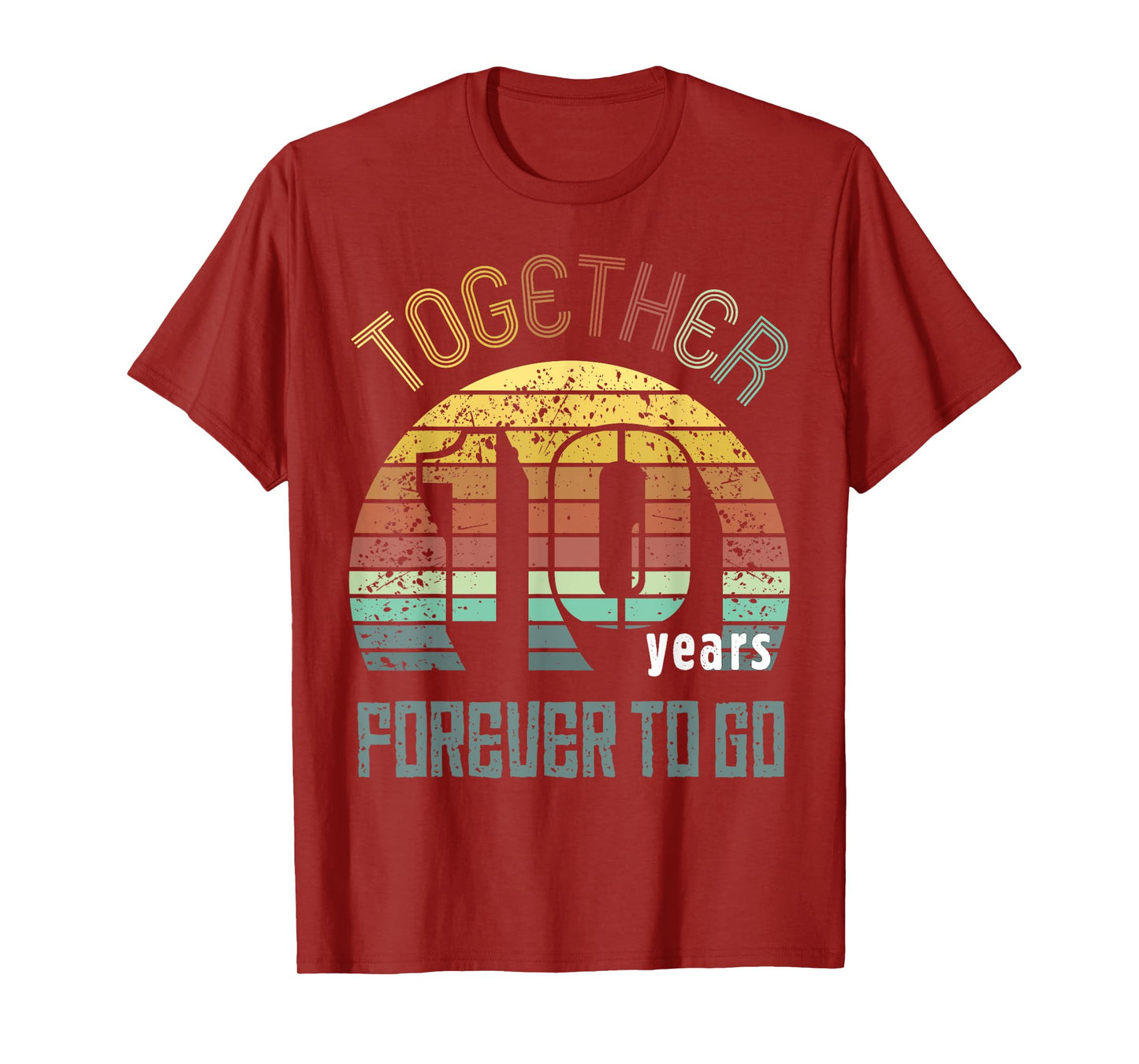 10th Years Wedding Anniversary Gifts For Couples Matching T-Shirt
