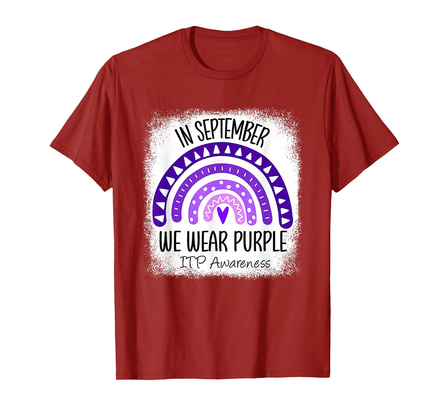 Rainbow Immune Thrombocytopenia Platelets ITP Awareness T-Shirt
