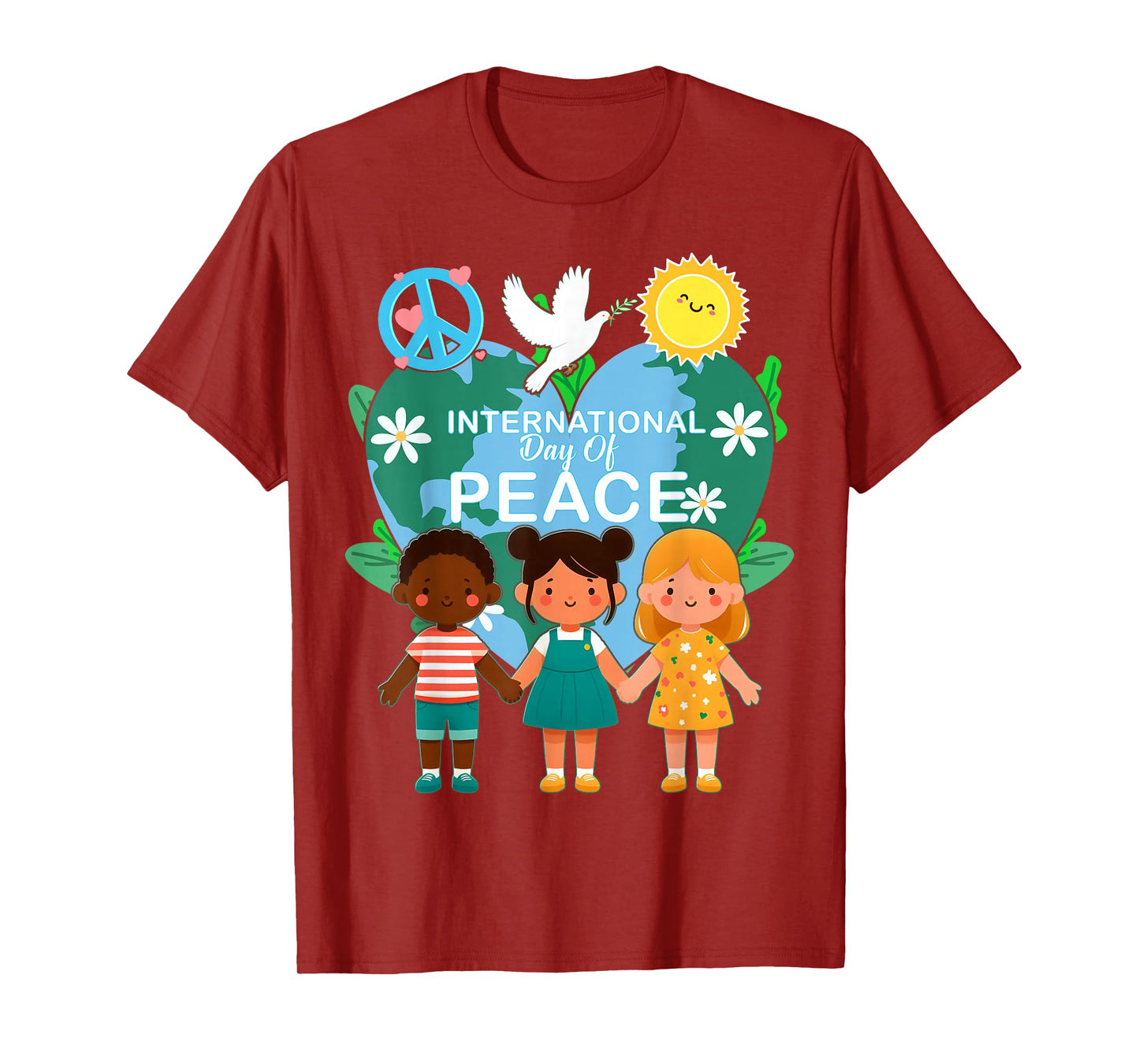 International Day of Peace World Peace Day September 21 Kids T-Shirt