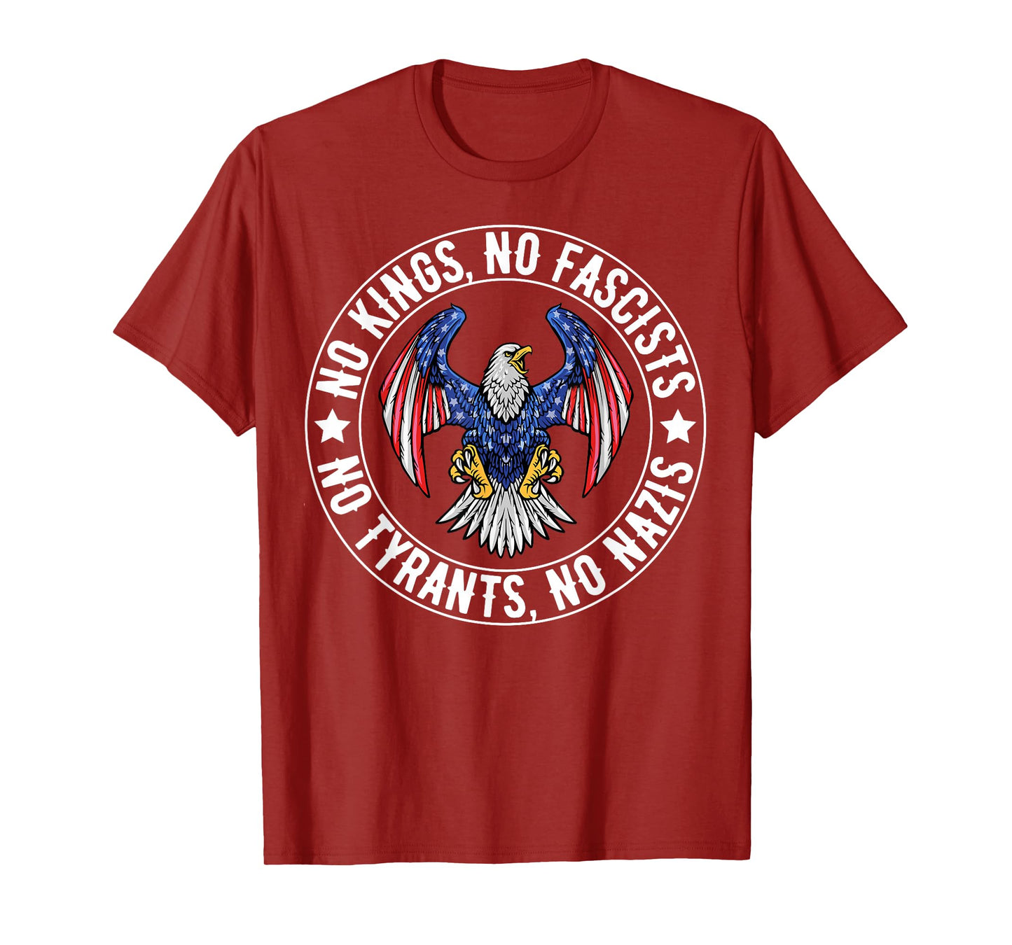 No Kings in America No Fascists We The People Political T-Shirt