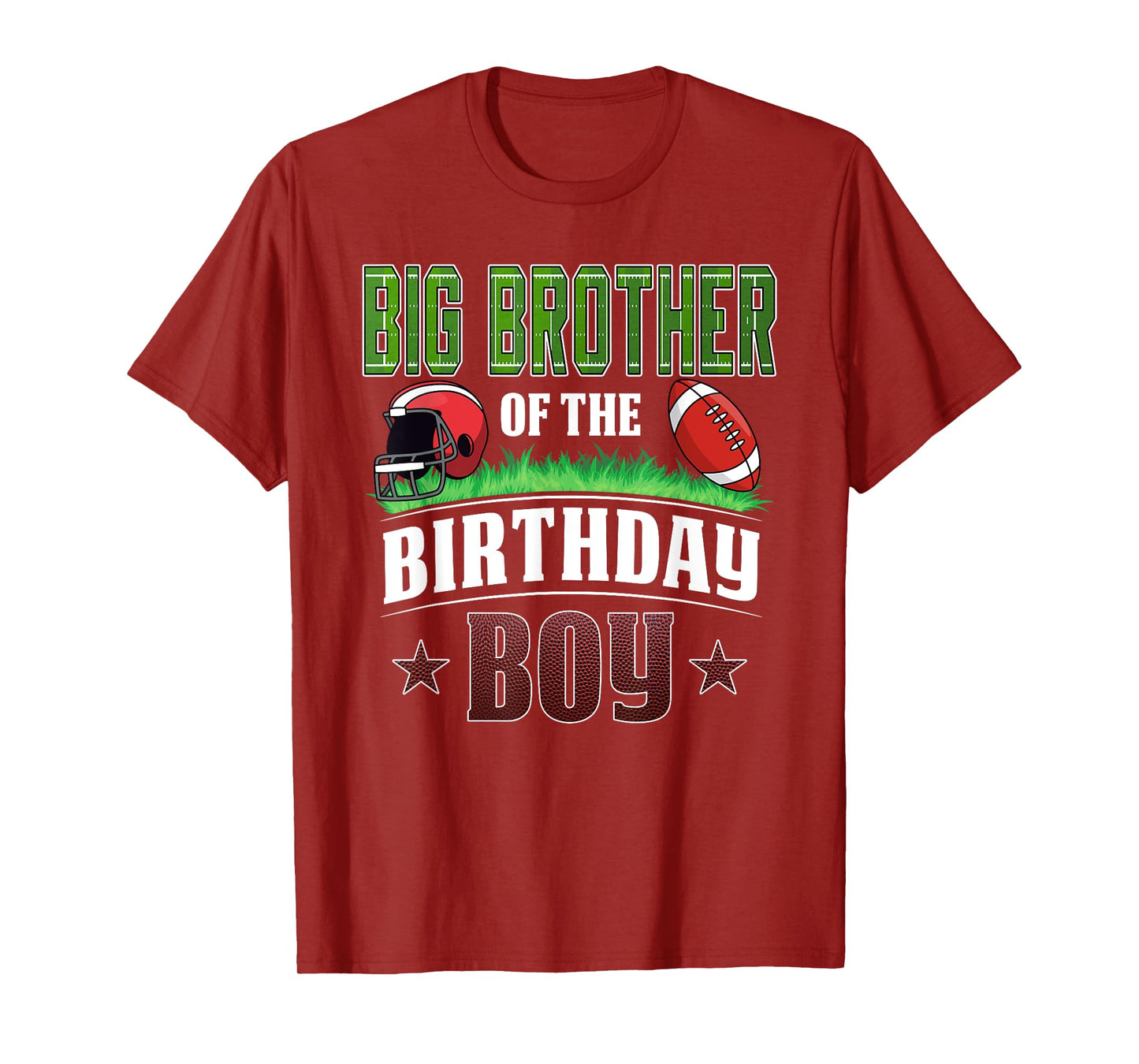 Big Brother of The Birthday Boy Football Party Family T-Shirt