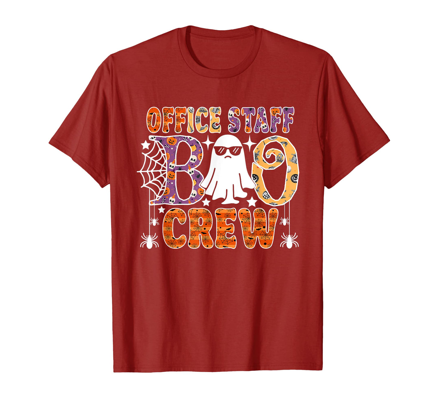 Office Staff Boo Crew Cute Ghost Halloween Costume T-Shirt