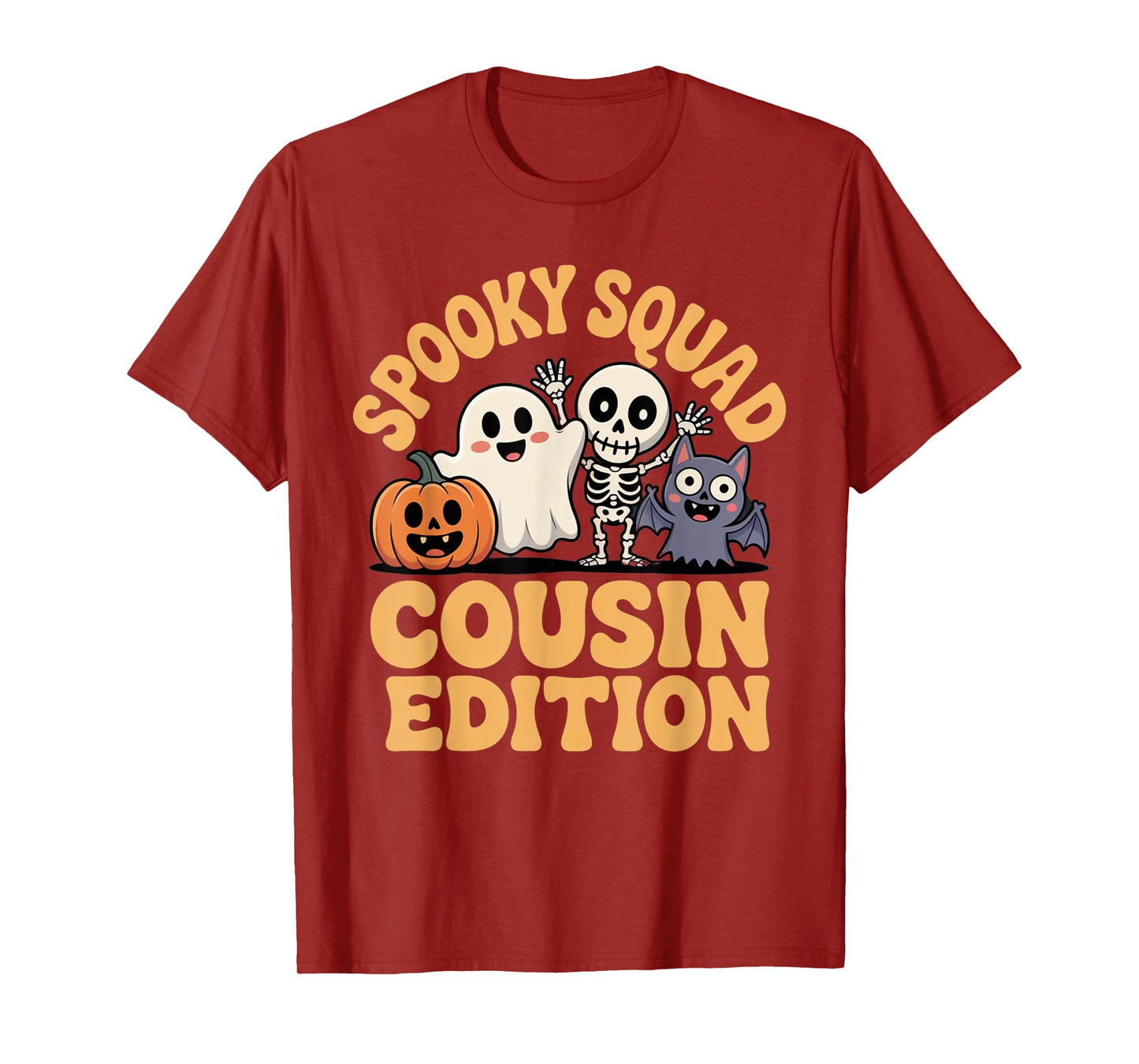 Spooky Squad Cousin Crew Cute Halloween Matching Outfit Kids T-Shirt