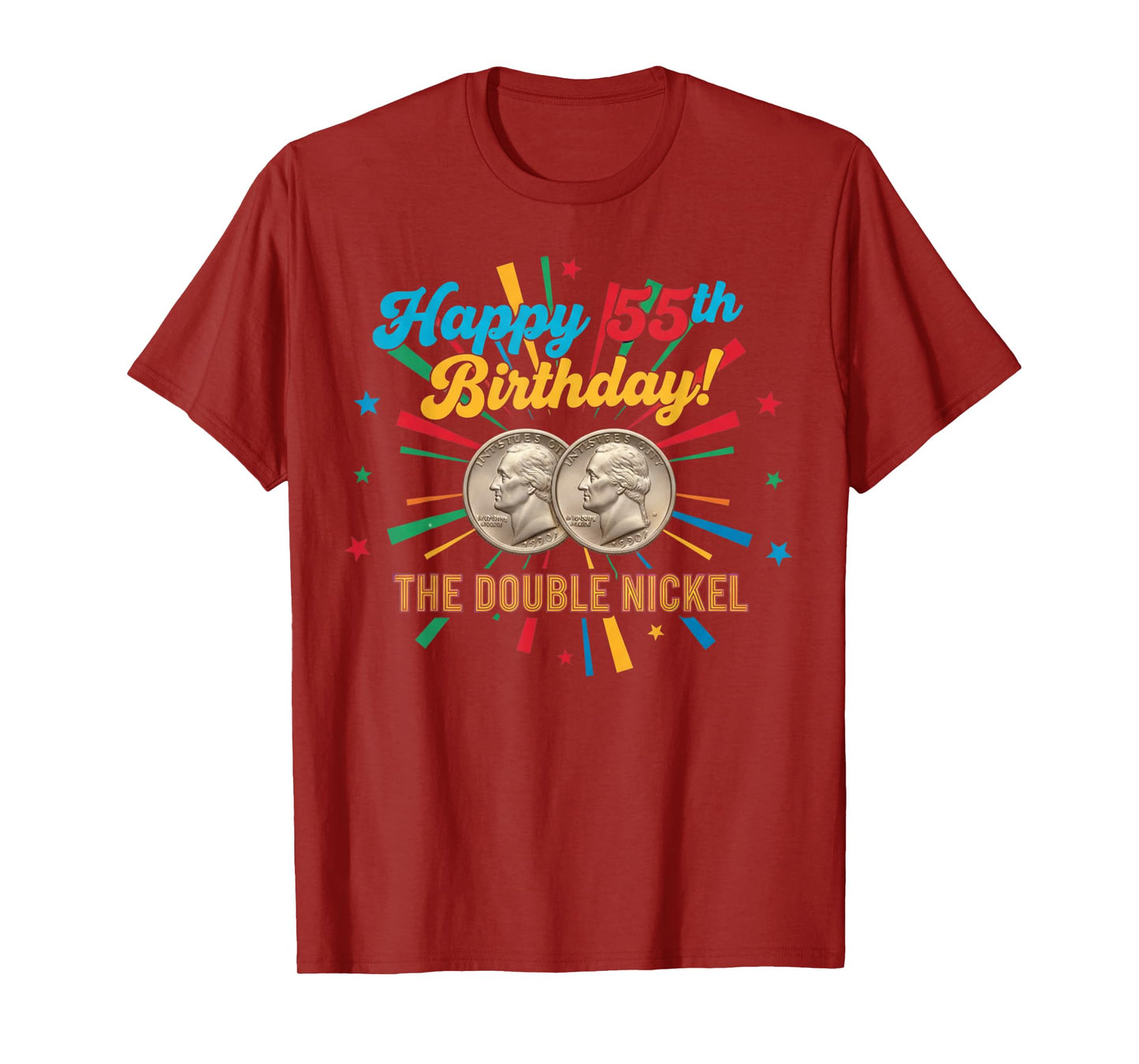 Double Nickel 55th Birthday Born 1970 T-Shirt