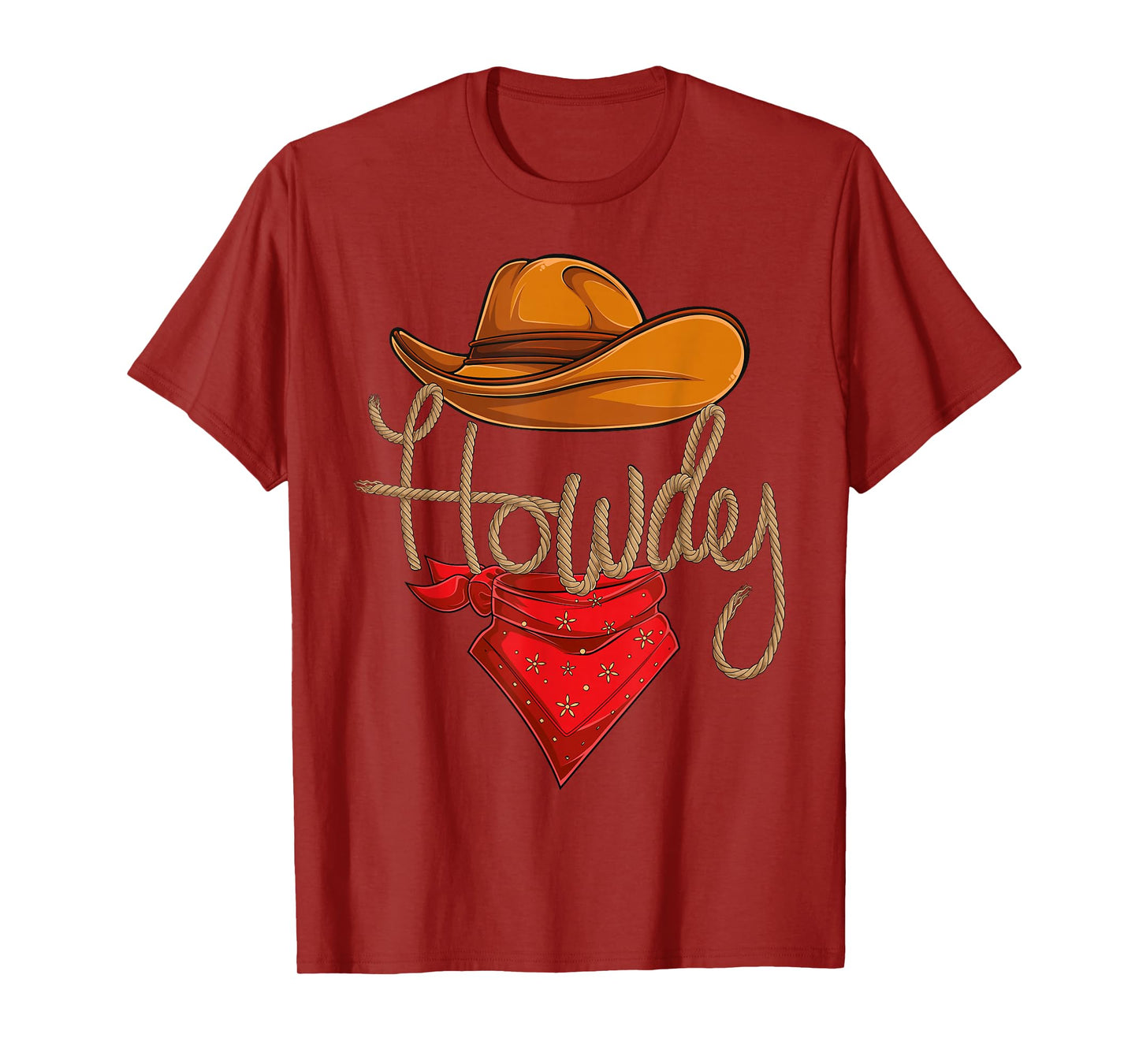 Howdy Cowboy Cowgirl Western Country Rodeo Howdy Men Boys T-Shirt