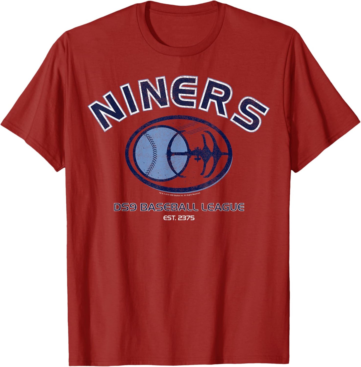 Star Trek: Deep Space Nine Niners Baseball League Logo T-Shirt