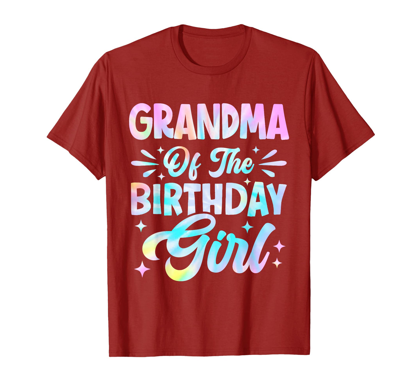 Grandma Of The Birthday Girl Shirt Tie Dye Party Family T-Shirt