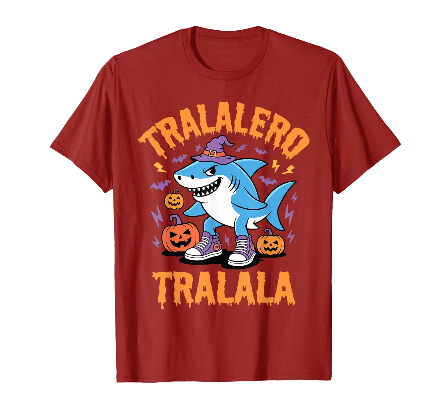 Tralalero Tralala Funny Shark Meme Halloween Costume Kids T-Shirt