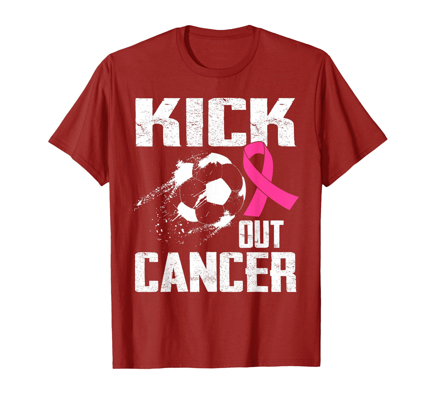 Breast Cancer Survivors Kick Out Cancer Soccer Ball Support T-Shirt