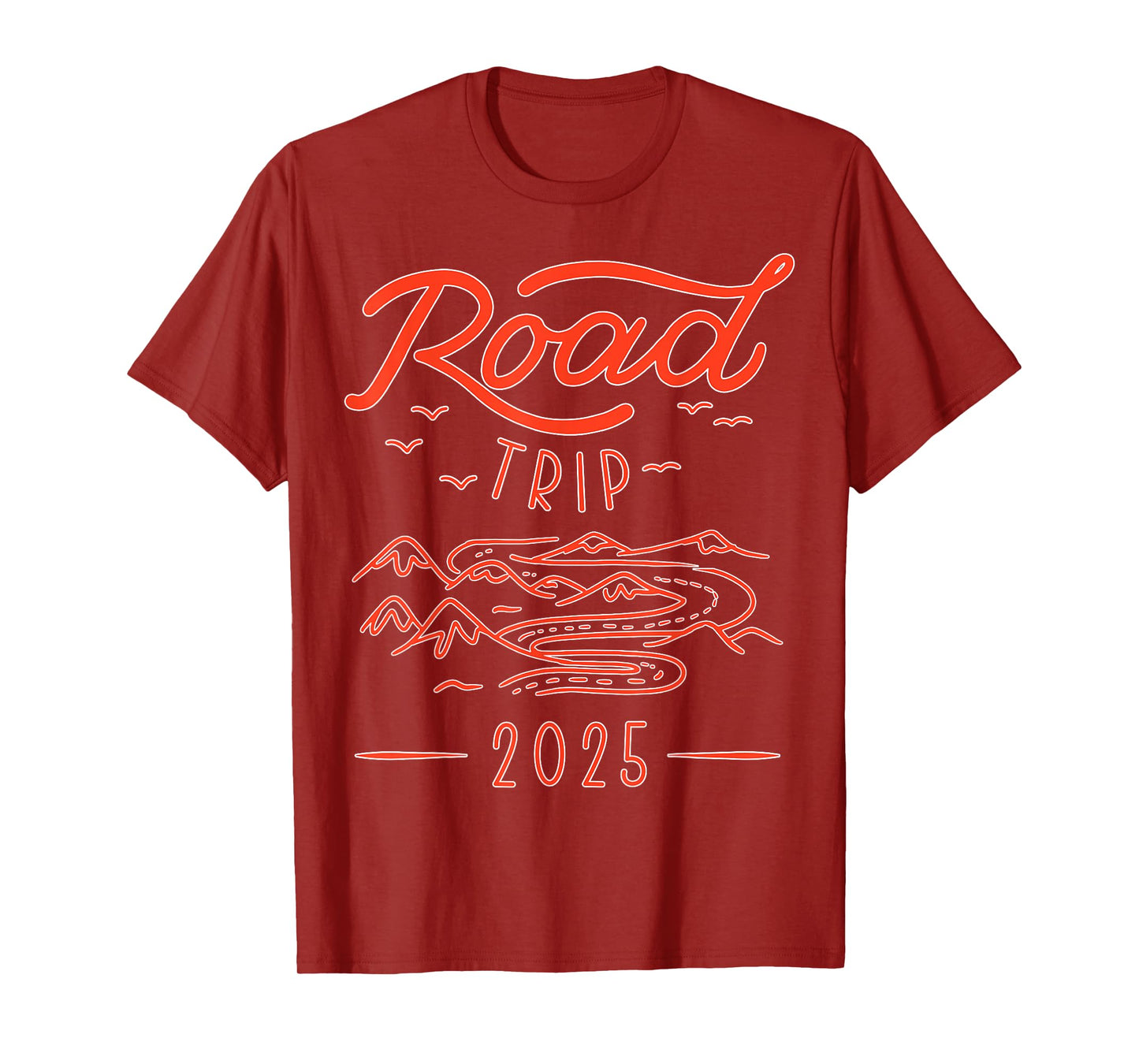 Family Vacation Camping Road Trip Travel Unisex Youth Black Cotton 80% Polyester 20% Classic Fit Short Sleeve T-Shirt Small