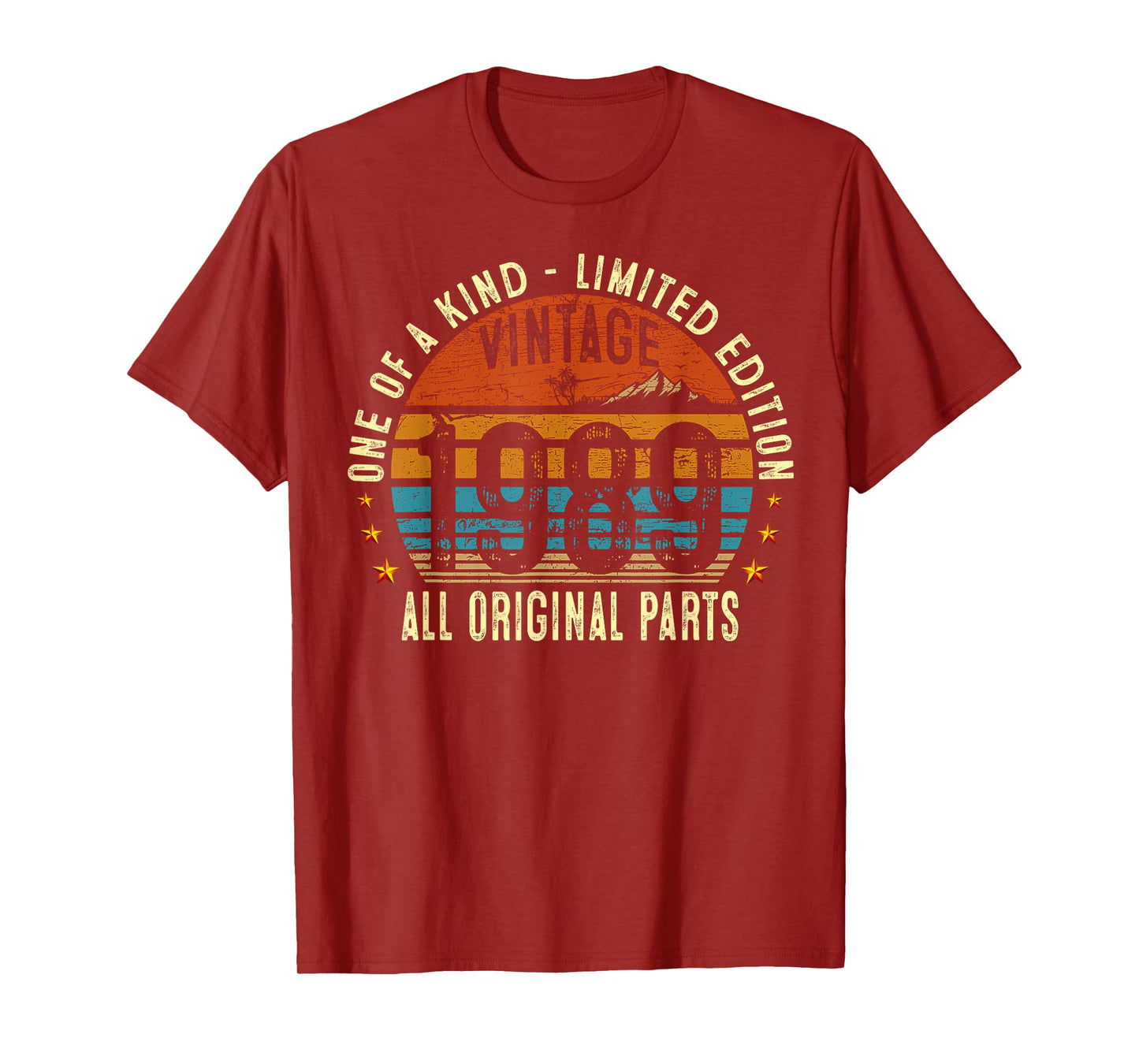 Vintage 1989 36 Years Old Men Women 36th Birthday Gifts T-Shirt