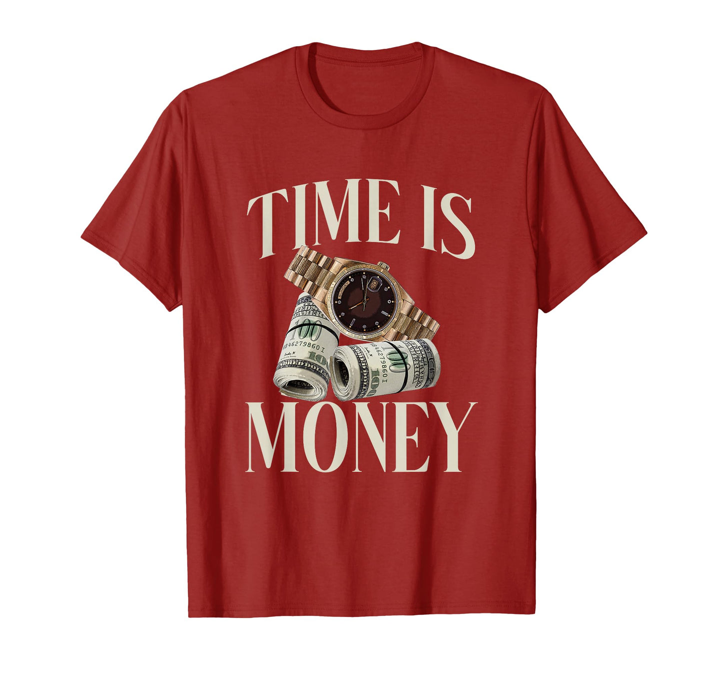Time Is Money Cash Business Millionaire Cryptocurrency Rich T-Shirt