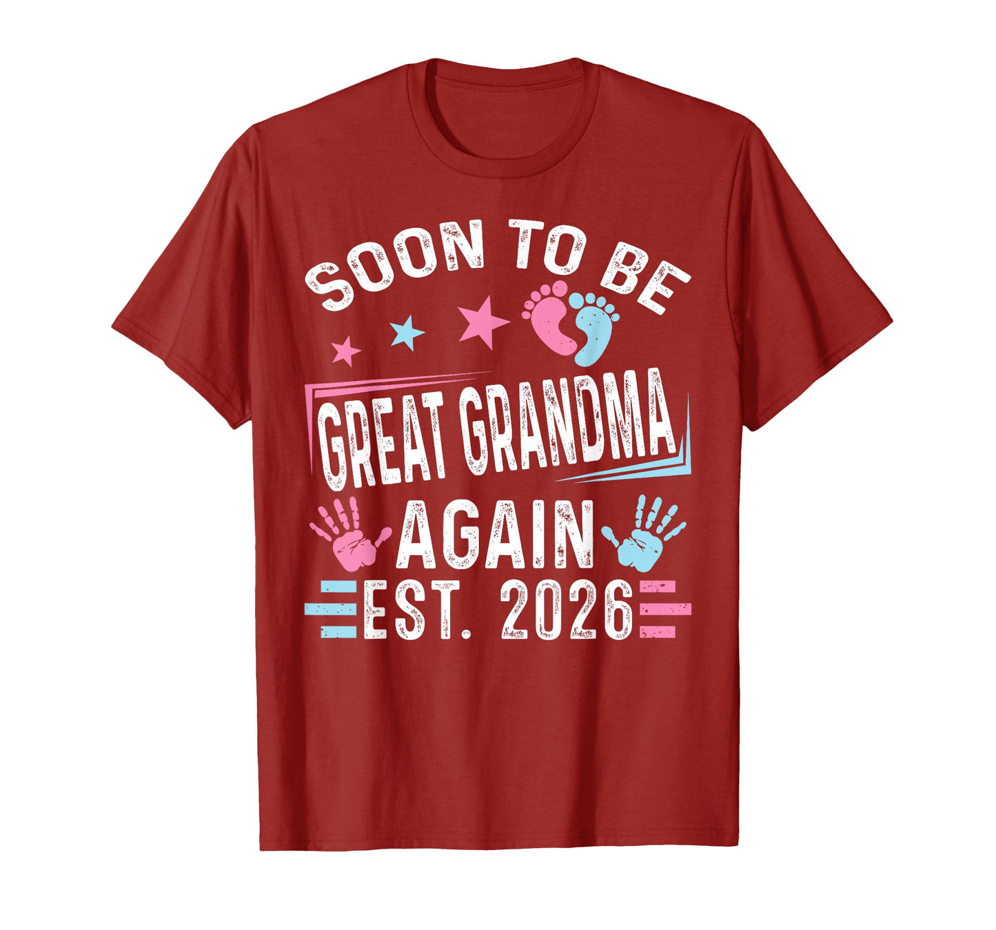 Soon to Be Great Grandma Again Est. 2026 Vintage Grandma T-Shirt