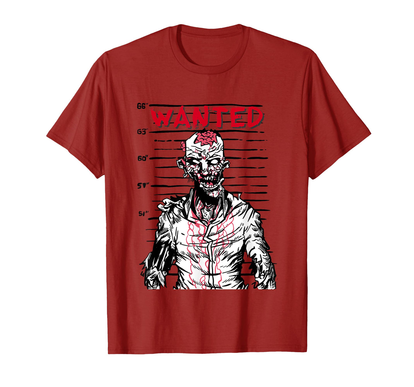 "Scary zombie wanted on Halloween" for horror movie fan T-Shirt