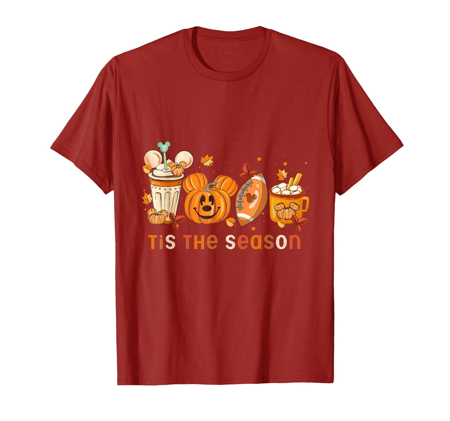 Tis The Season Autumn Halloween Pumpkin Fall Drink T-Shirt