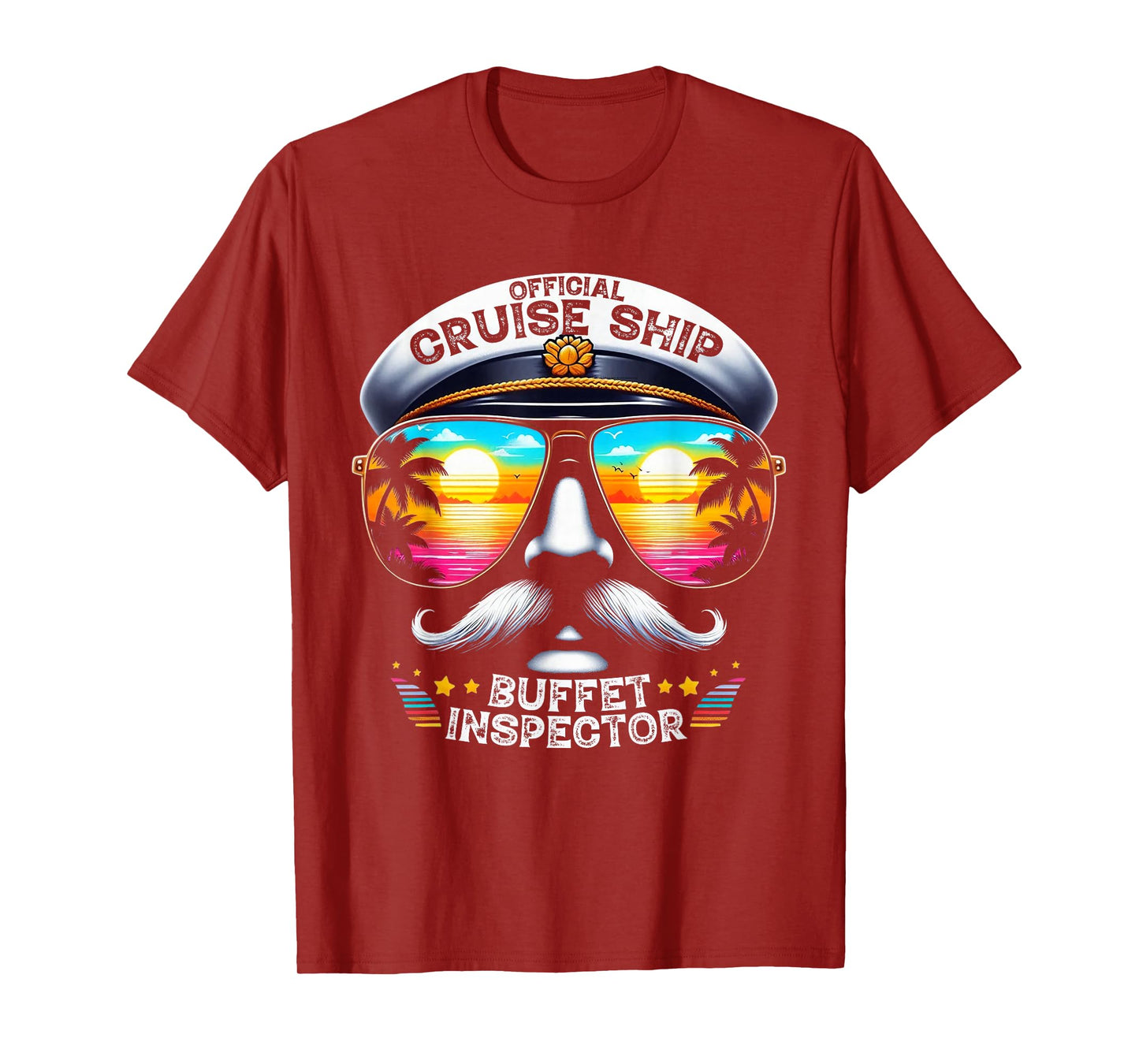 Official Cruise Ship Buffet Inspector Funny Cruise Men Women T-Shirt