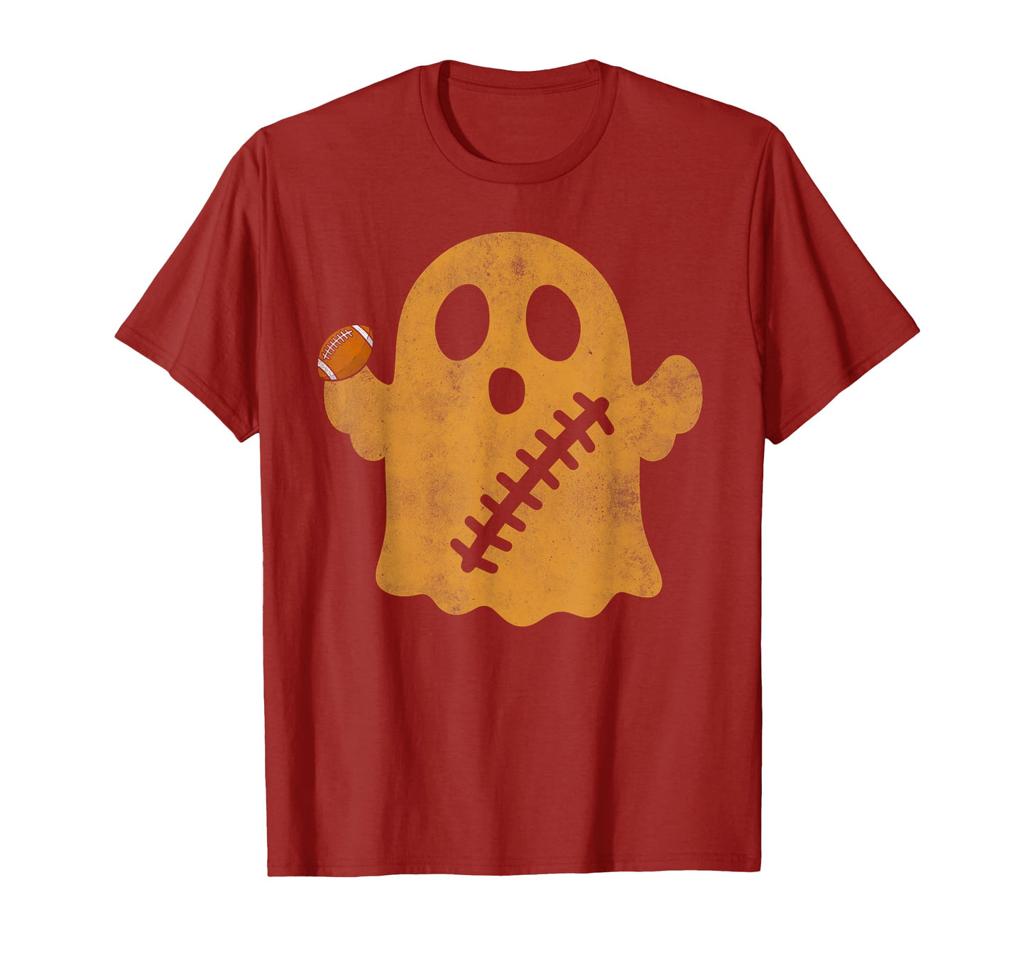 Football Cute Ghost Football Lover Halloween Football Player T-Shirt
