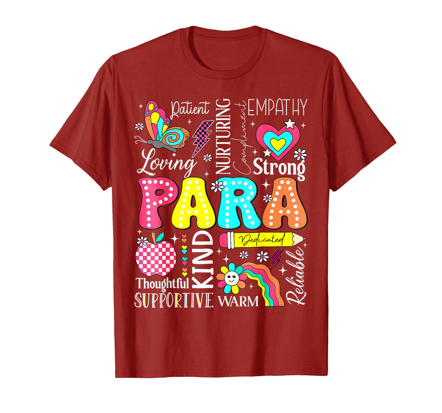 Para Paraprofessional Paraeducator First Day Back To School T-Shirt