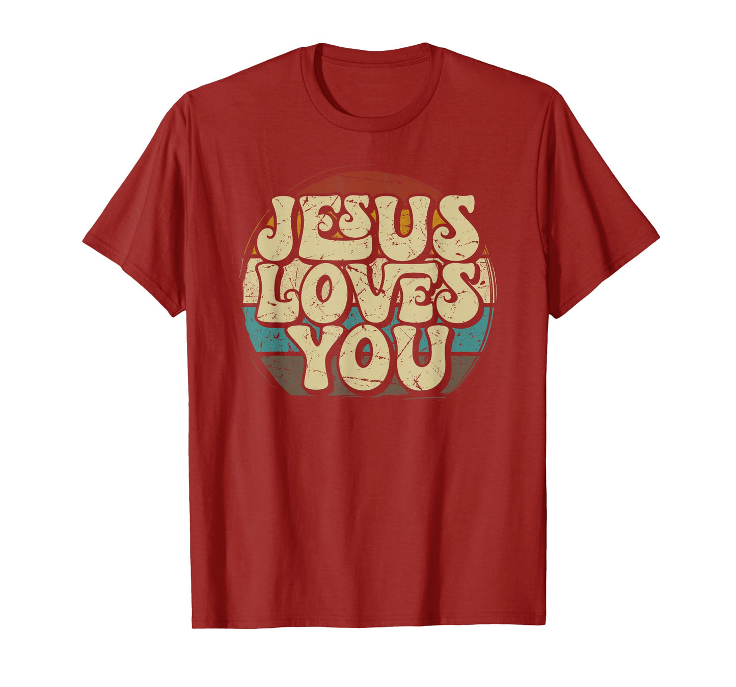 Jesus Loves You Retro Vintage Style Graphic Men Womens T-Shirt