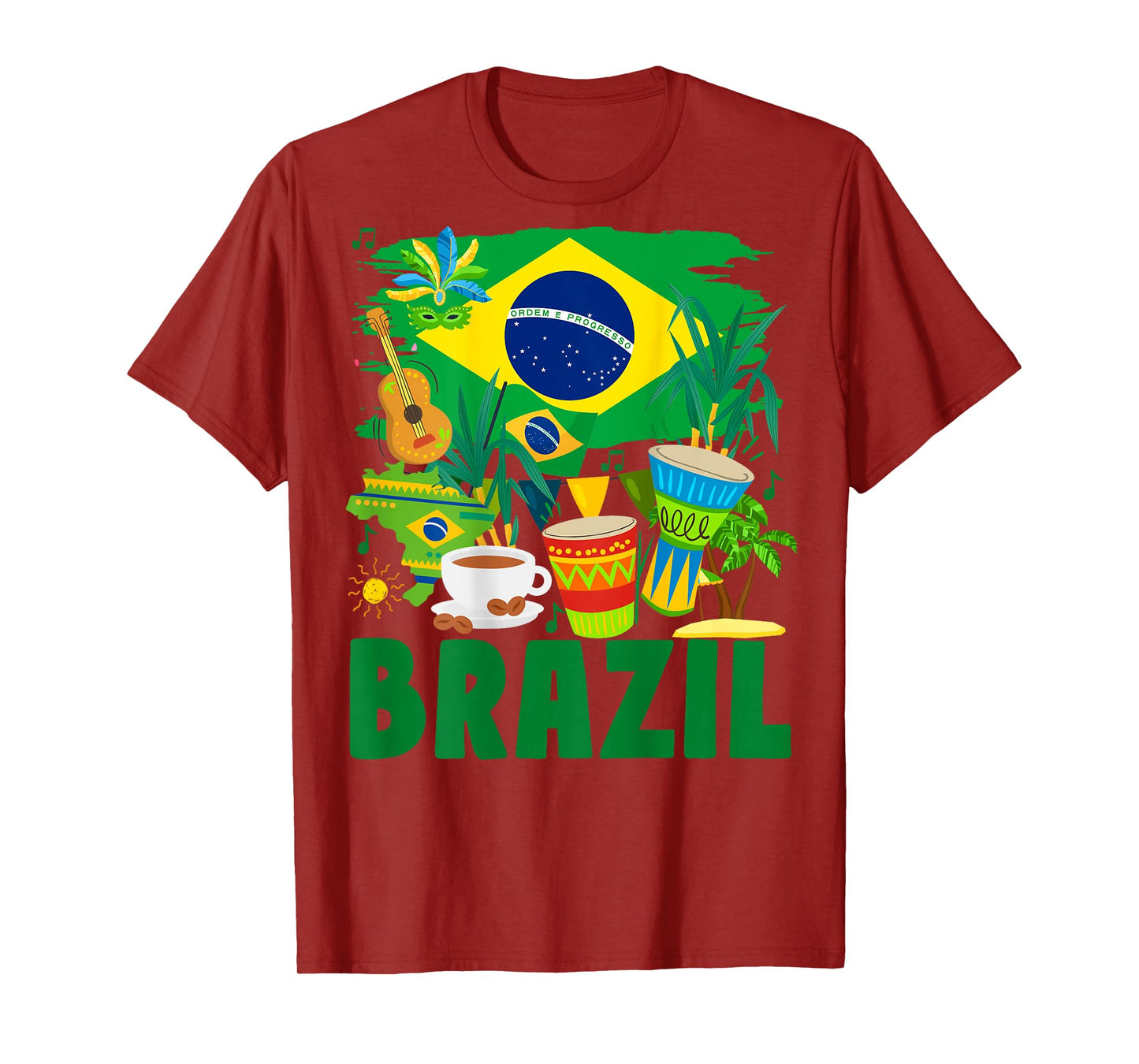Brazil Flag Outfit Idea For Kids Brazil & Brazilian Flag T-Shirt