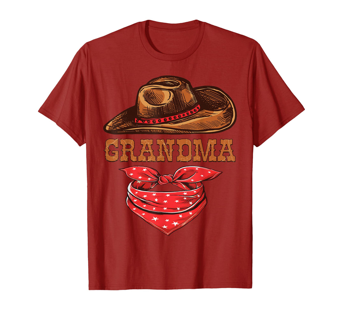 Grandma Western Birthday Cowboy Cowgirl Family Matching T-Shirt