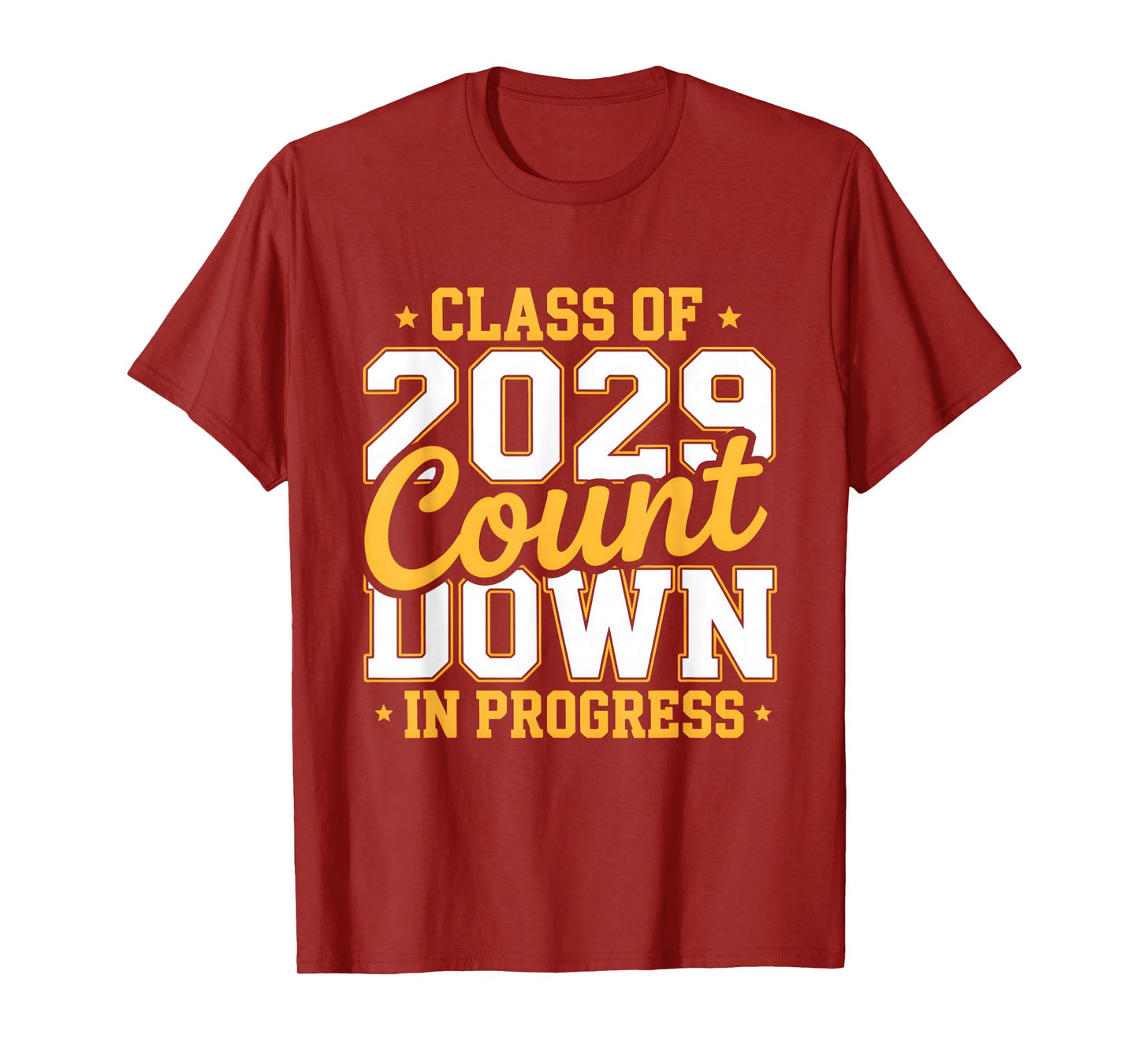 Class of 2029 Countdown In Progress Graduation T-Shirt