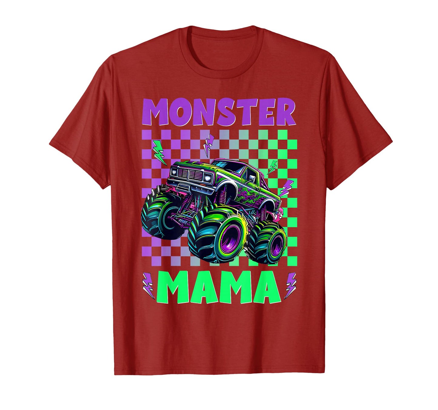 Monster Truck Mom Mama Of The Birthday Boy Family Matching T-Shirt