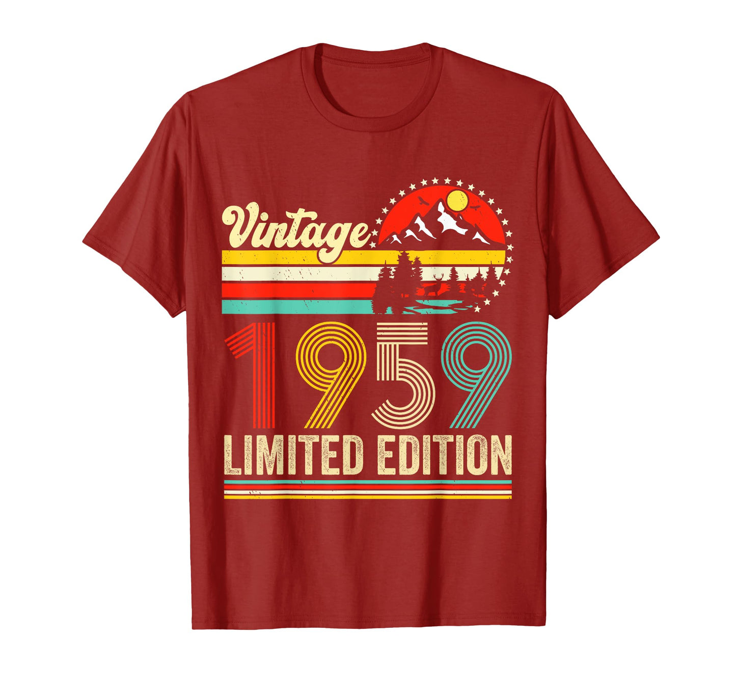 Vintage 1959 Limited Edition 66 years Old 66th Birthday T-Shirt