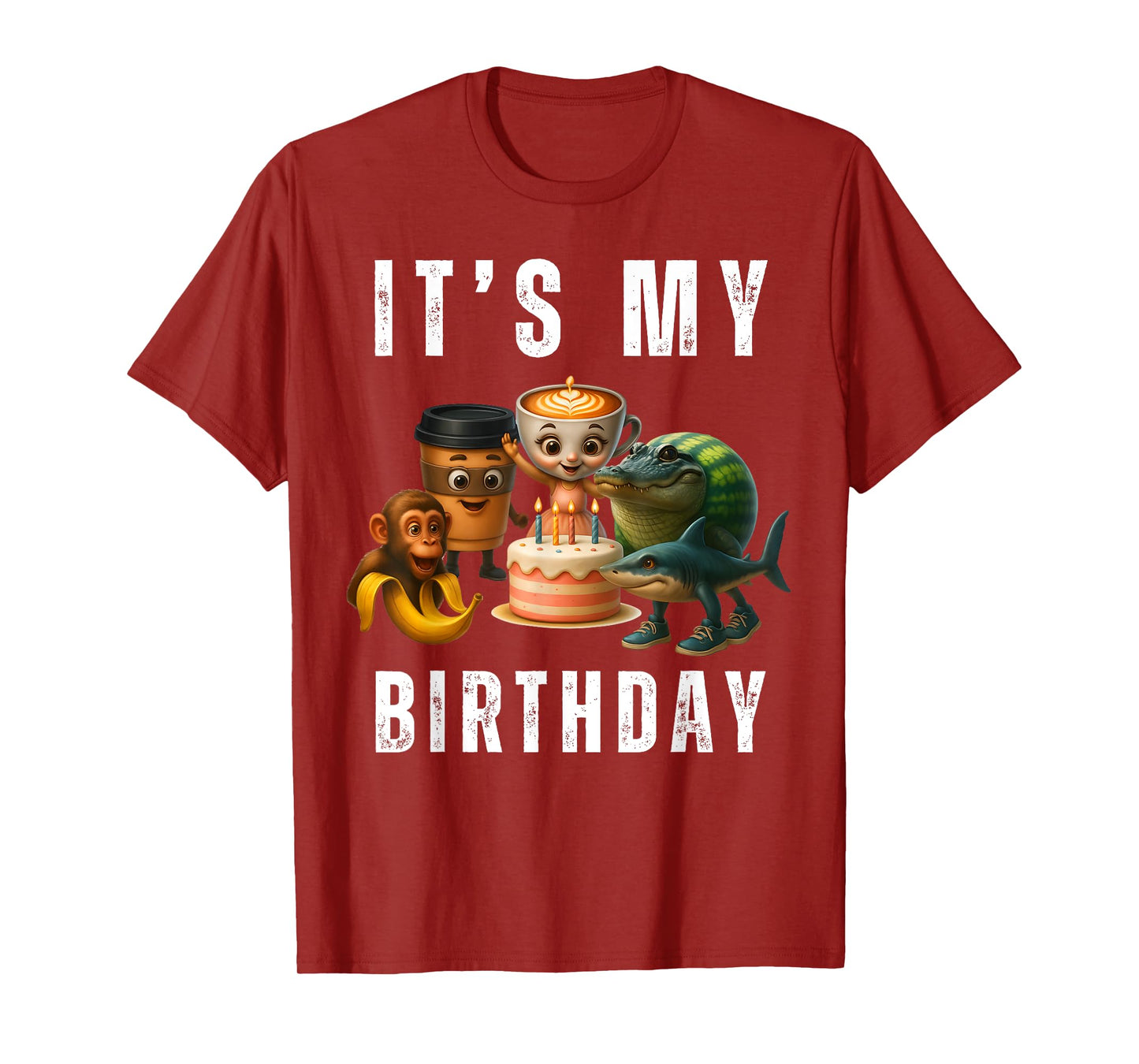 It's My Birthday Italian Brainrot Meme Kids Teen Girls Women T-Shirt