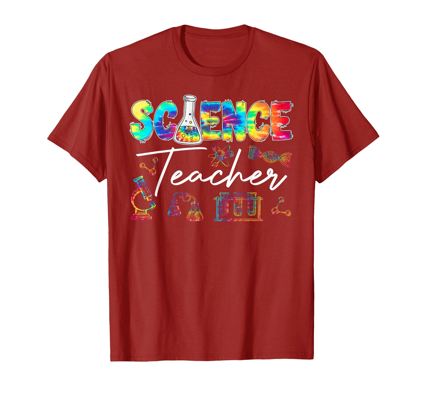 Science Teacher Tie Dye First Day Of School Back To School Men Women Girls Kids T-Shirt