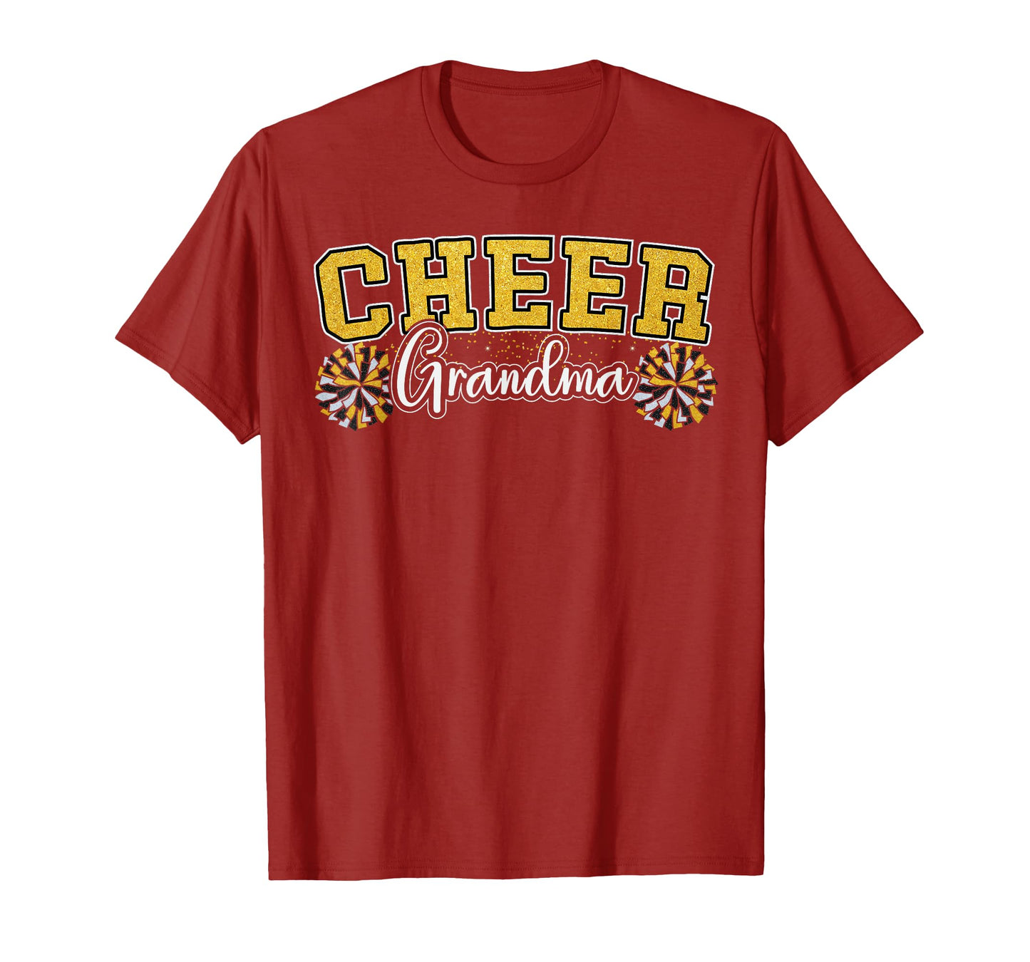 Cheer Grandma My Favorite Cheerleader Calls Me G-ma Yellow T-Shirt