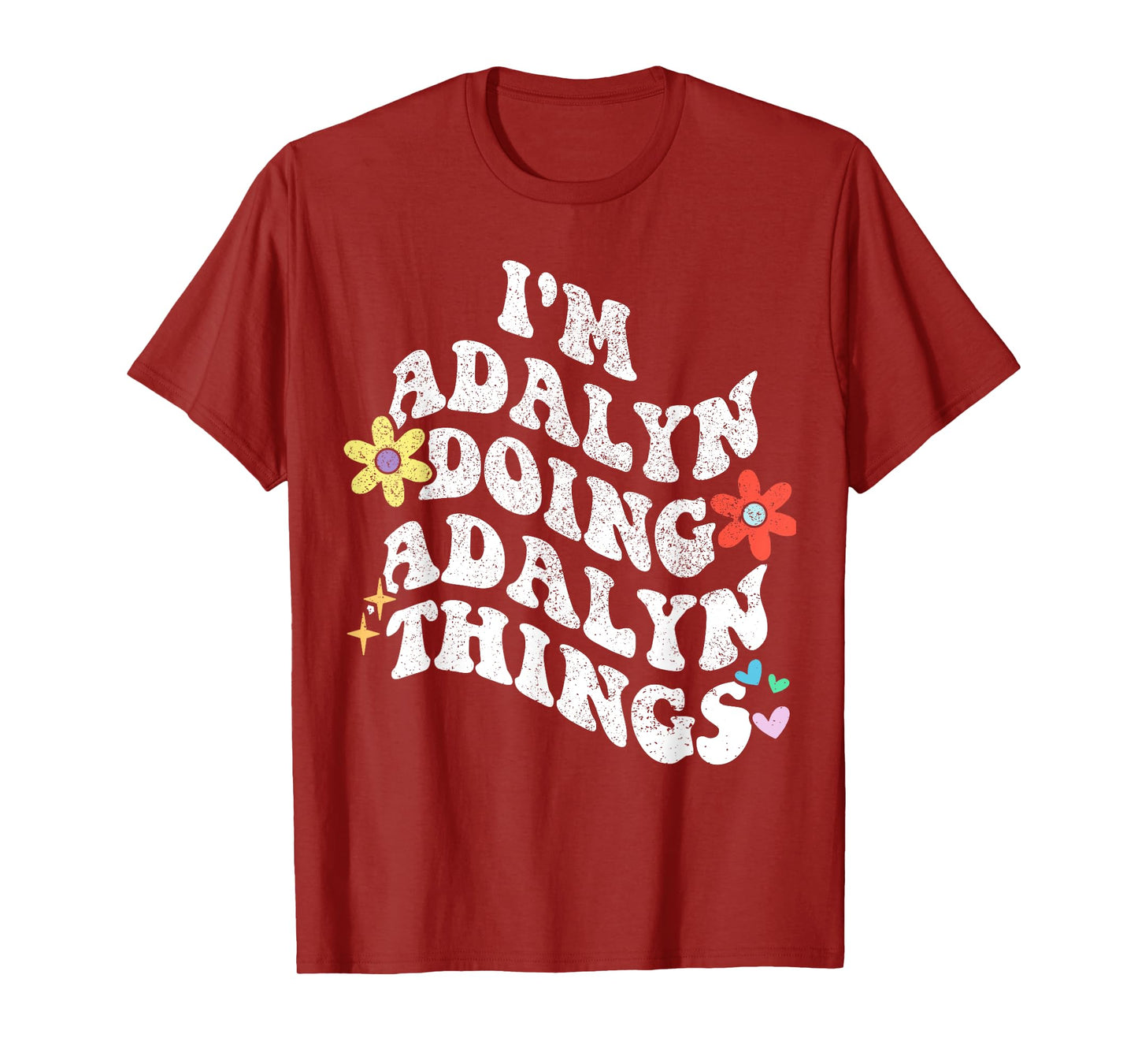 Retro Groovy Im ADALYN Doing ADALYN Things Funny Mother's T-Shirt