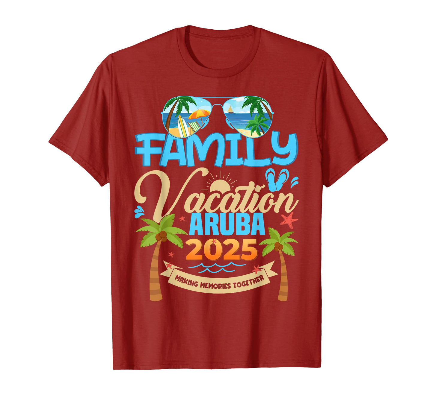 Family Vacation Aruba 2025 Matching Vacation 2025 T-Shirt