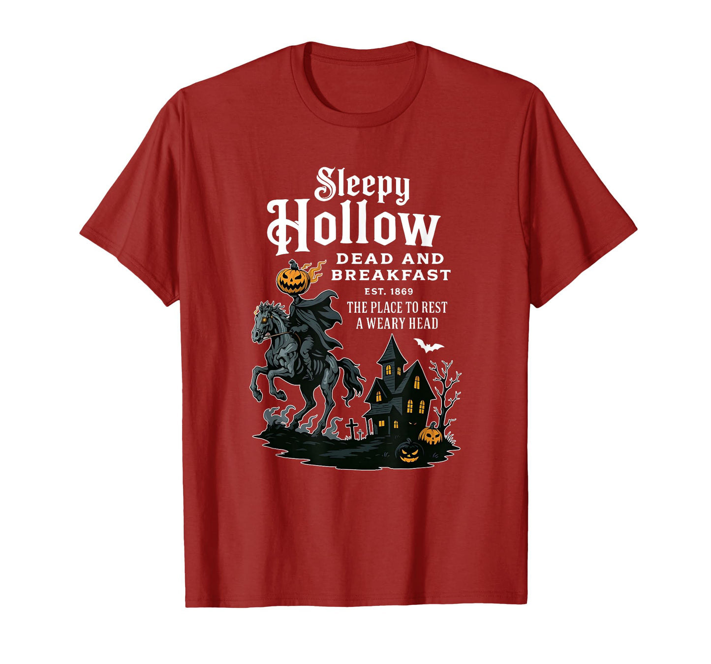 Sleepy Hollow Dead and Breakfast Est 1869, Vintage Halloween T-Shirt