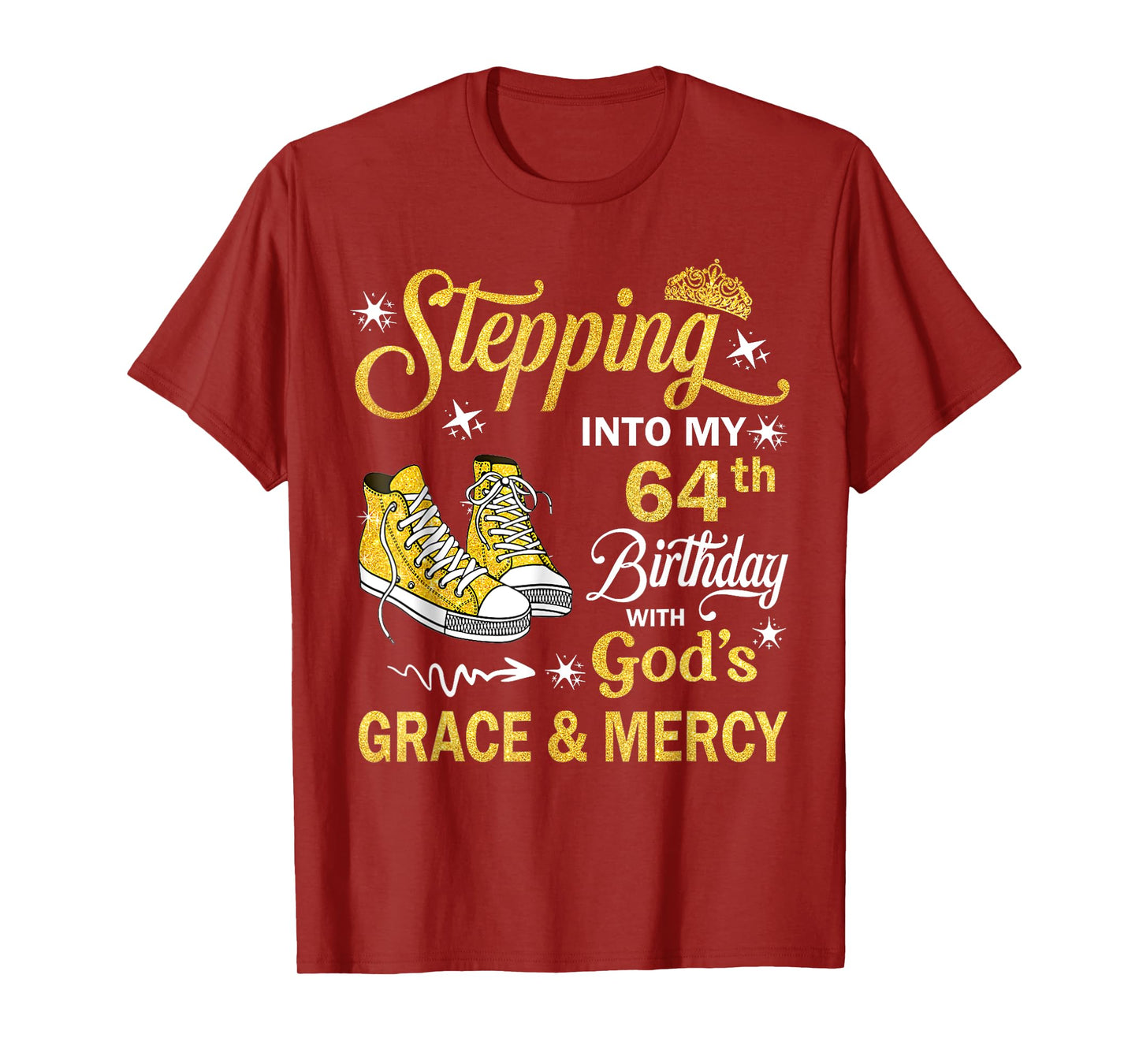 64 Year Old Birthday 64th Birthday With God's Grace & Mercy T-Shirt