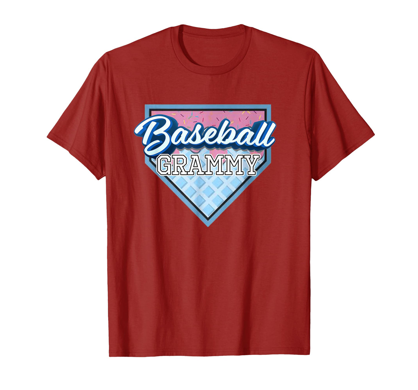 Baseball Grammy Ice Cream Drip Funny Baseball Mother's Day T-Shirt