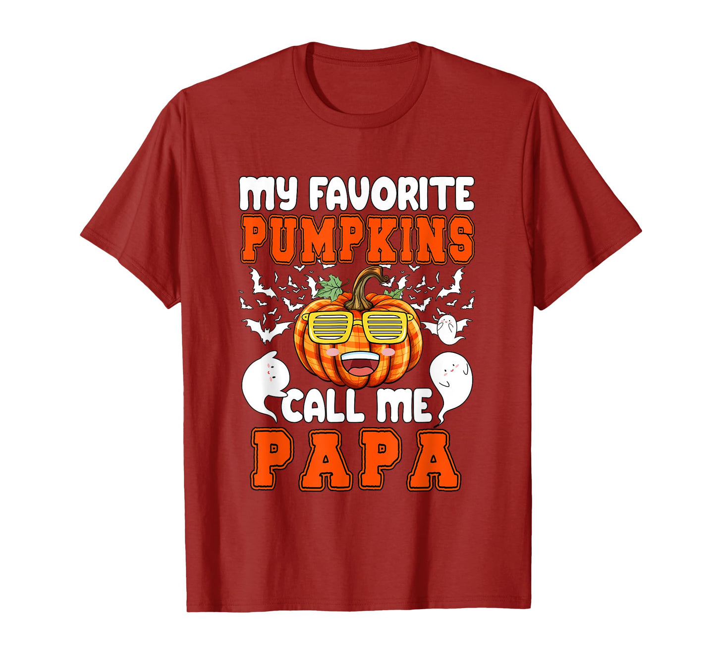 My Favorite Pumpkin Call Me Papa Halloween Family Lover T-Shirt