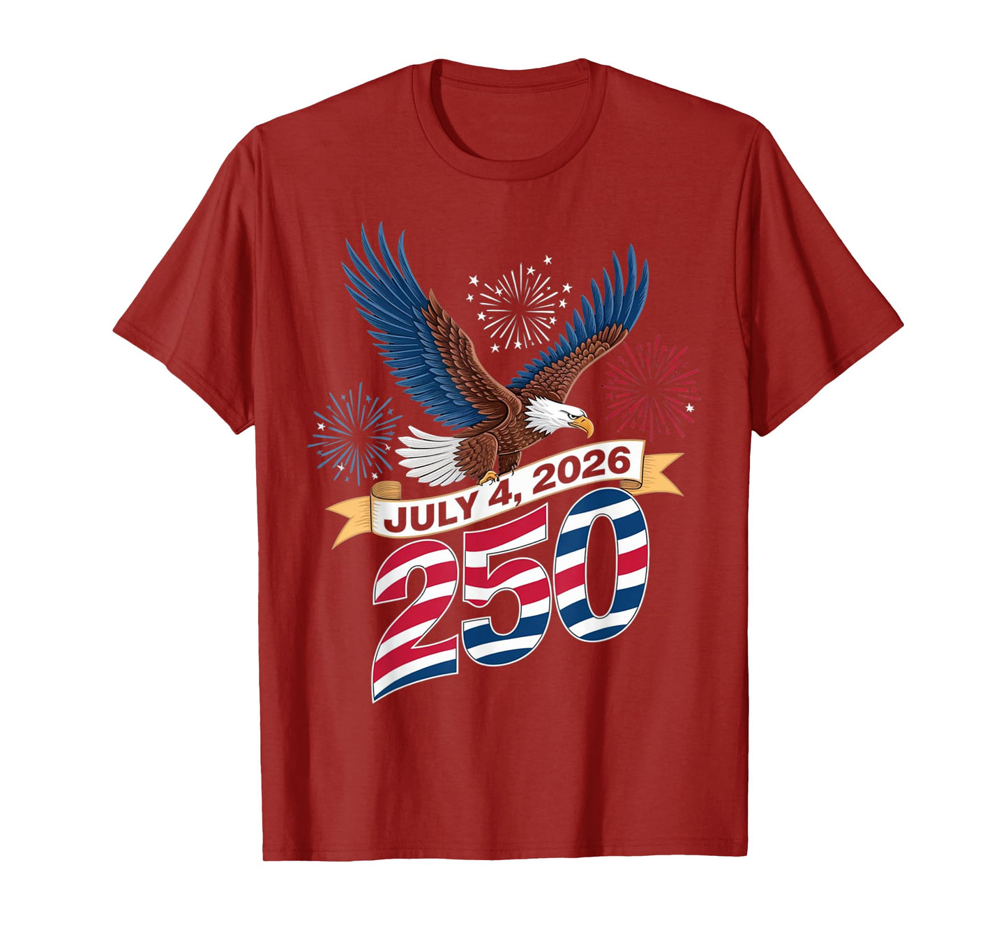 250th Anniversary Patriotic July 4th T-Shirt – USA 1776-2026 T-Shirt