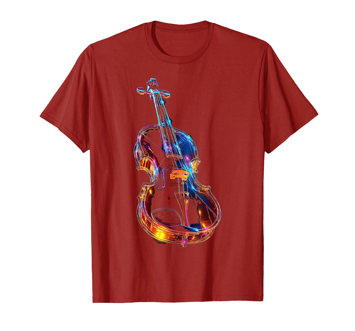 Violin Music Instrument Motif Artwork Violin T-Shirt