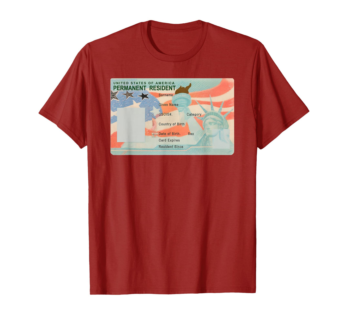 United States Of America Permanent Resident Your Green Card T-Shirt