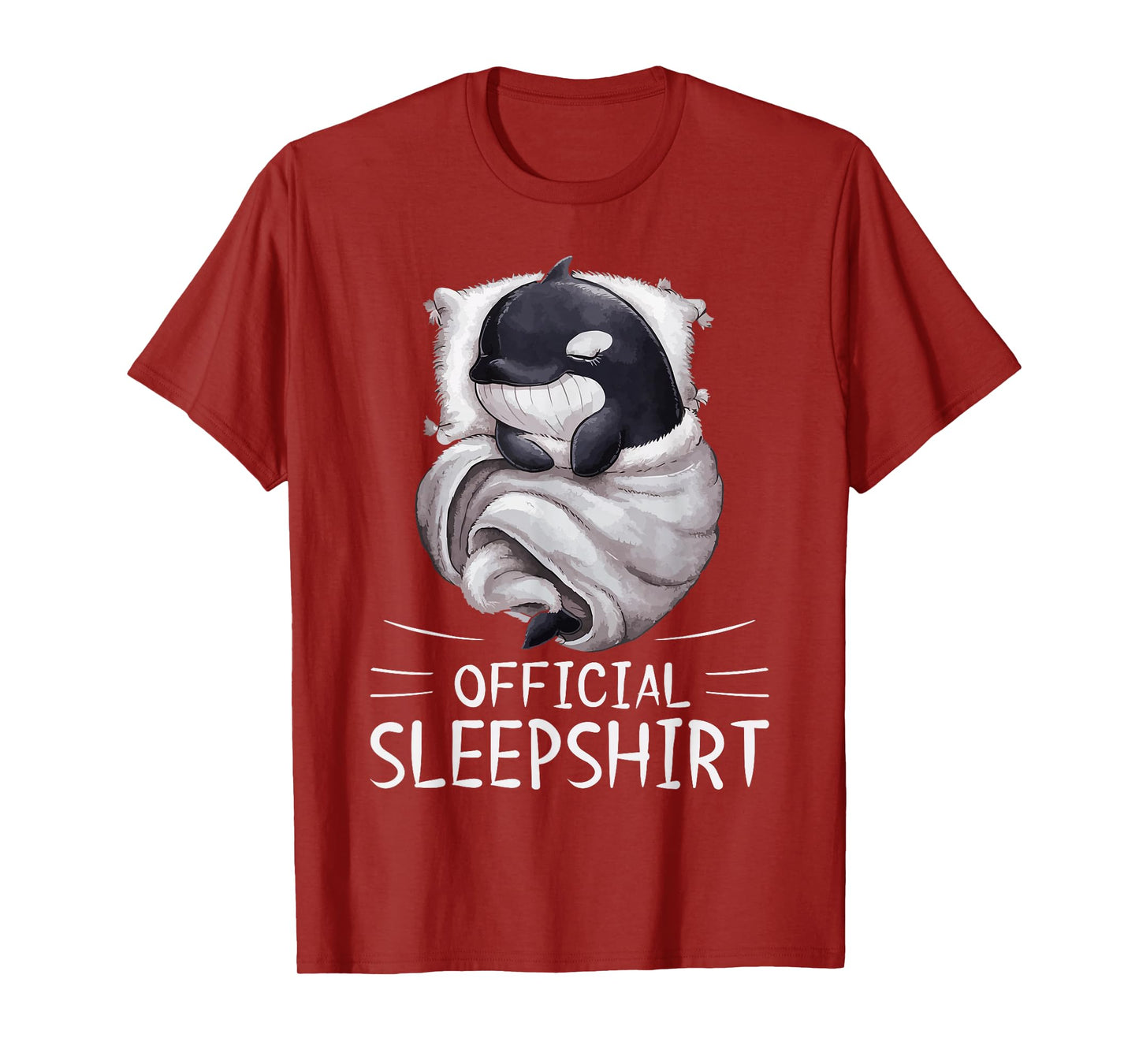 Orca Whale Animal Official Sleepshirt Pajamas Nightgown T-Shirt