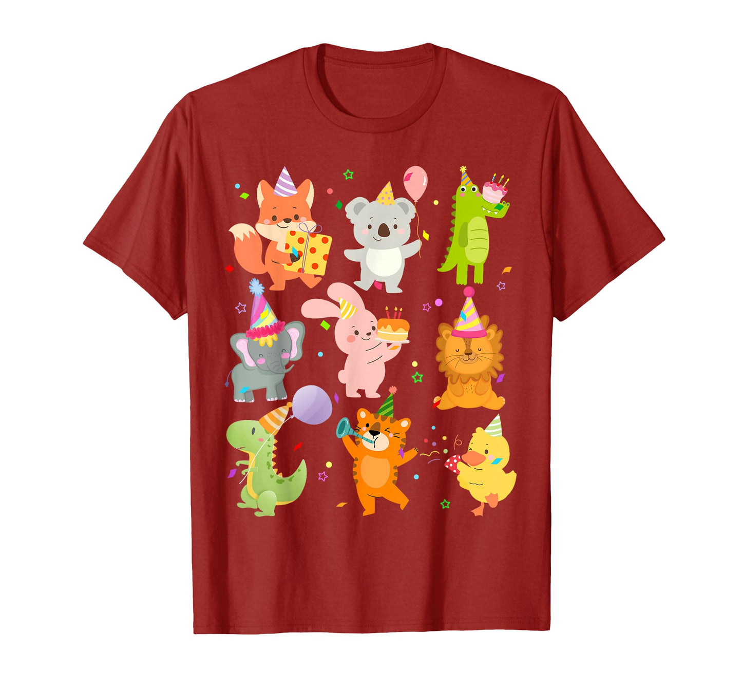 Men Women and Kids Zoo Day Wildlife Animals Birthday Party T-Shirt