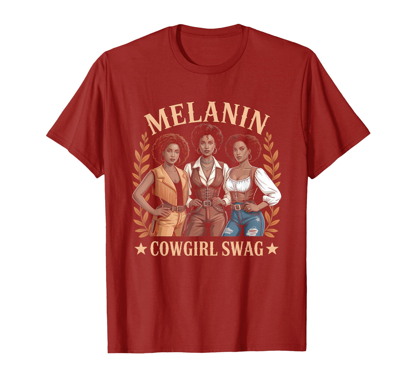 Melanin Cowgirl Swag Shirt Women Juneteenth Trail Ride T-Shirt