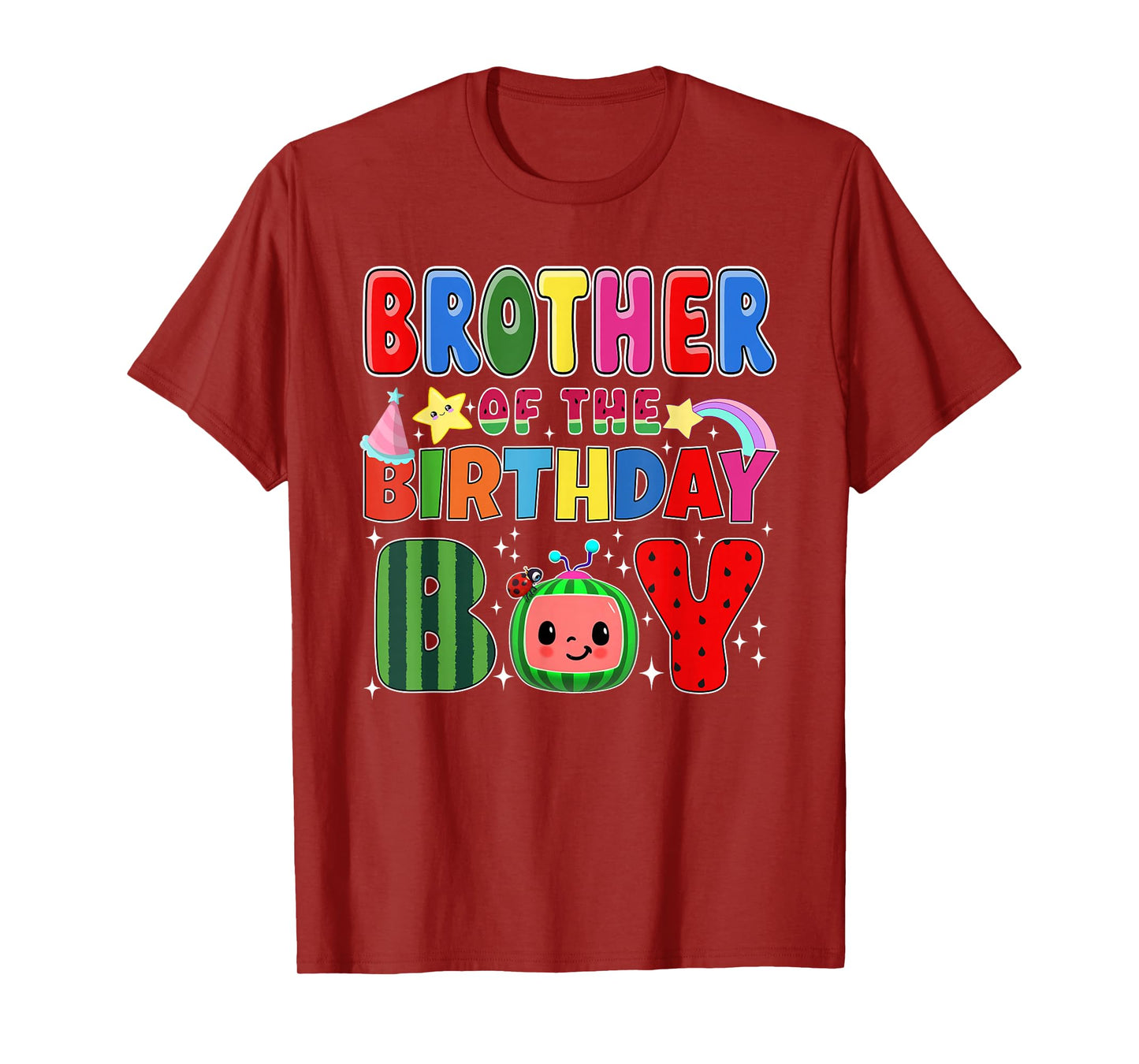 Brother of The Birthday Boy Melon Family Matching Funny T-Shirt
