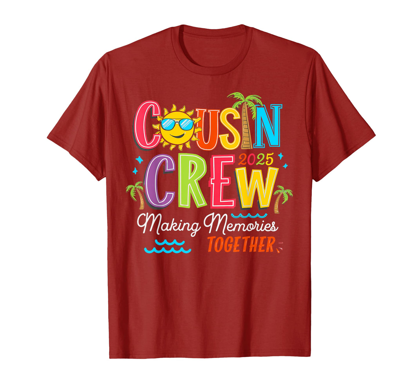 Cousin Crew 2025 Summer Vacation Beach Family Trip Matching T-Shirt