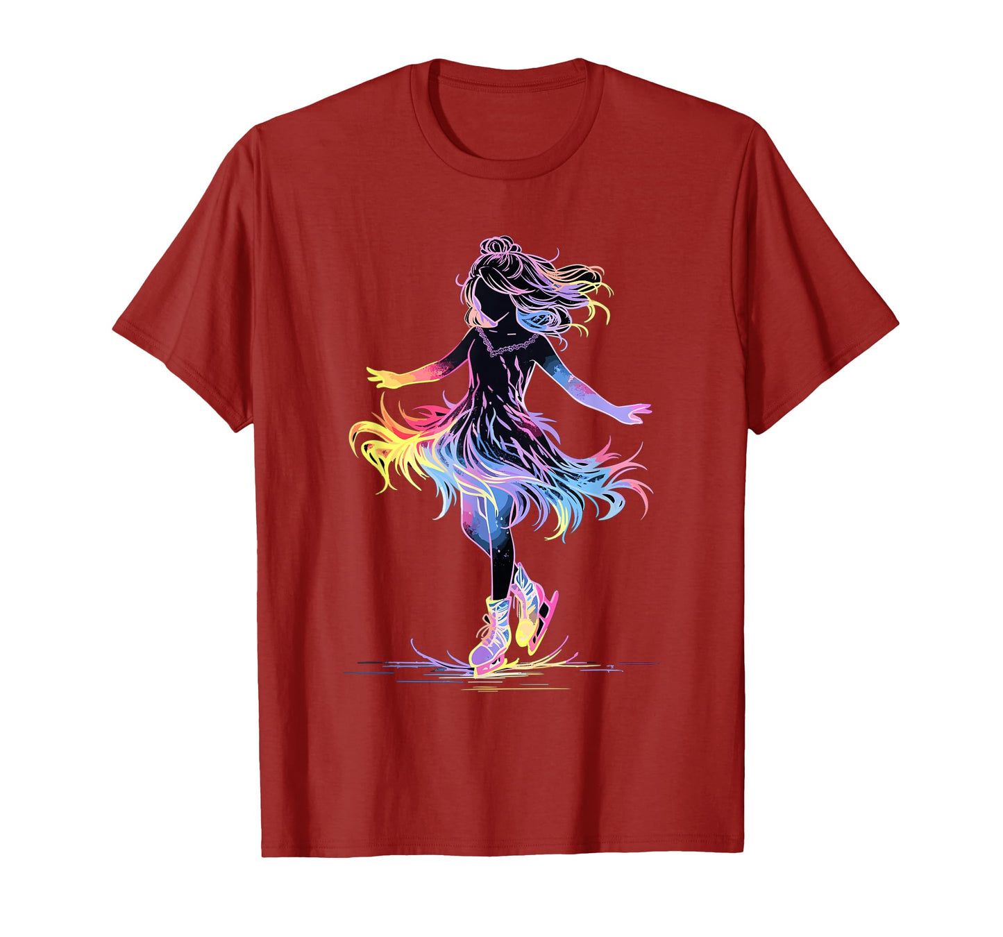 Cute Ice Skating Skater Figure Skating For Girls T-Shirt