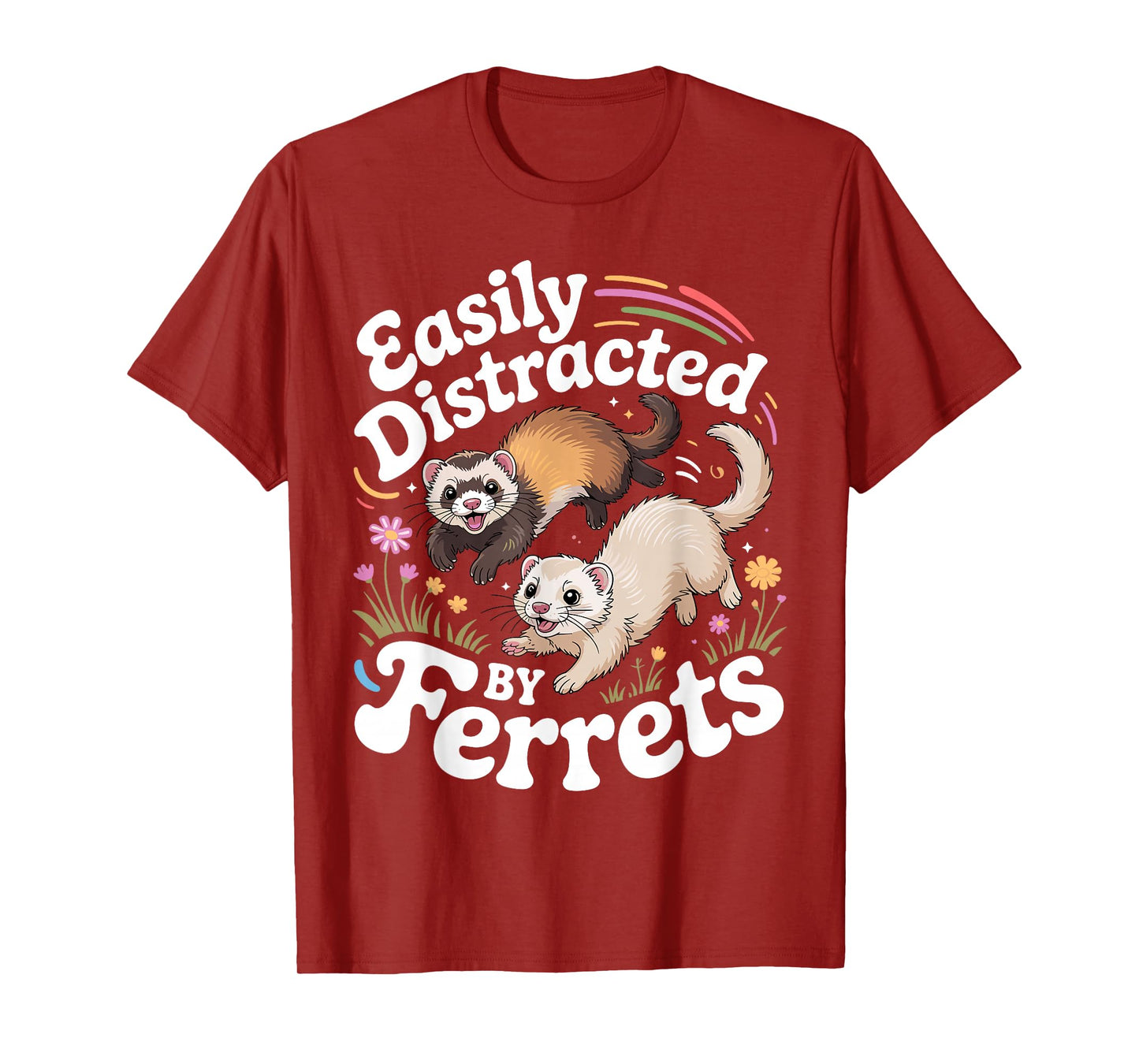 Cool Ferret Design for Men Women Ferret Lover Ferret T-Shirt