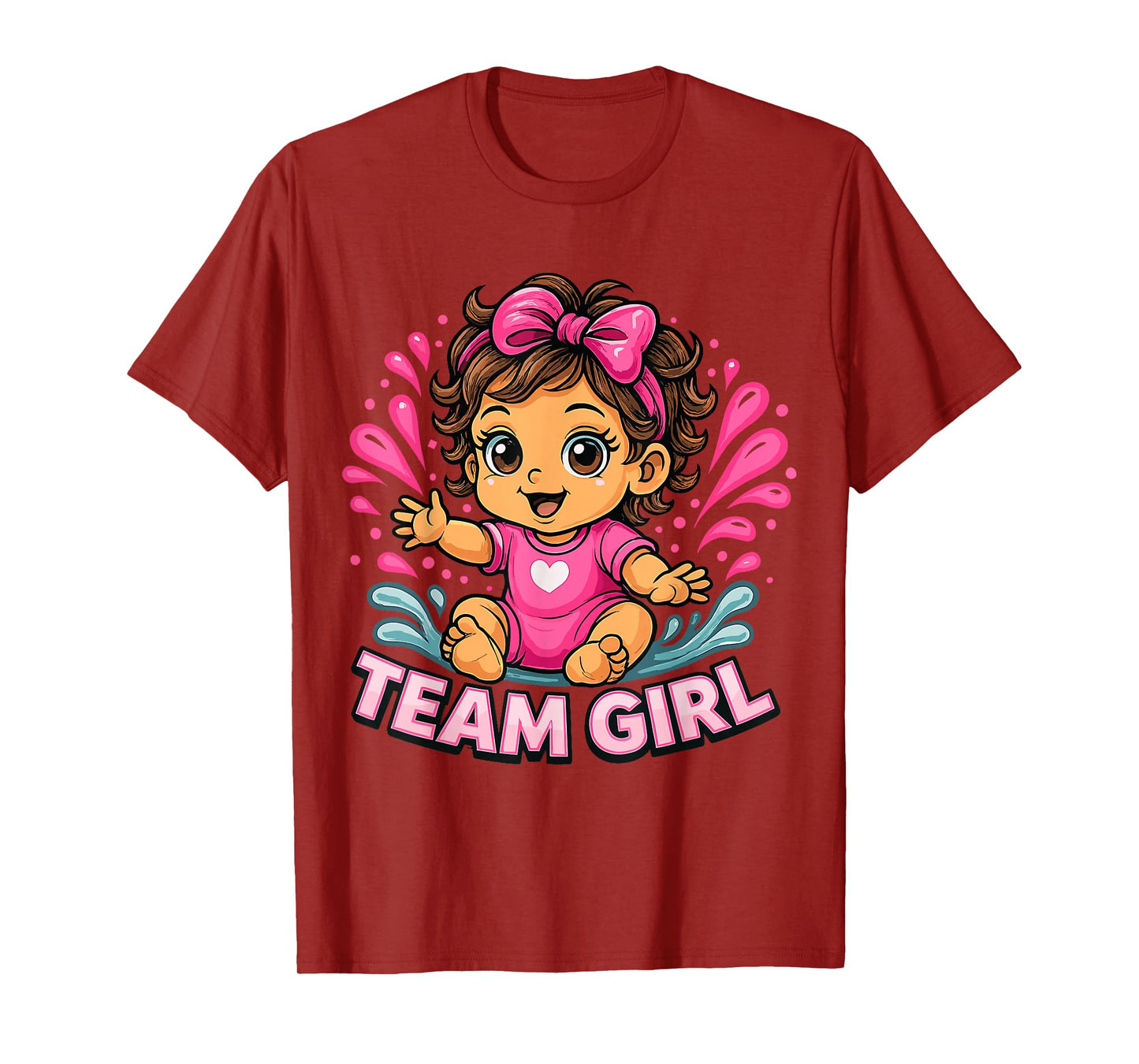 Team Girl Baby Gender Reveal Party T-Shirt